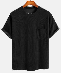 Alternative view of Dropped Shoulder Corduroy T-Shirt