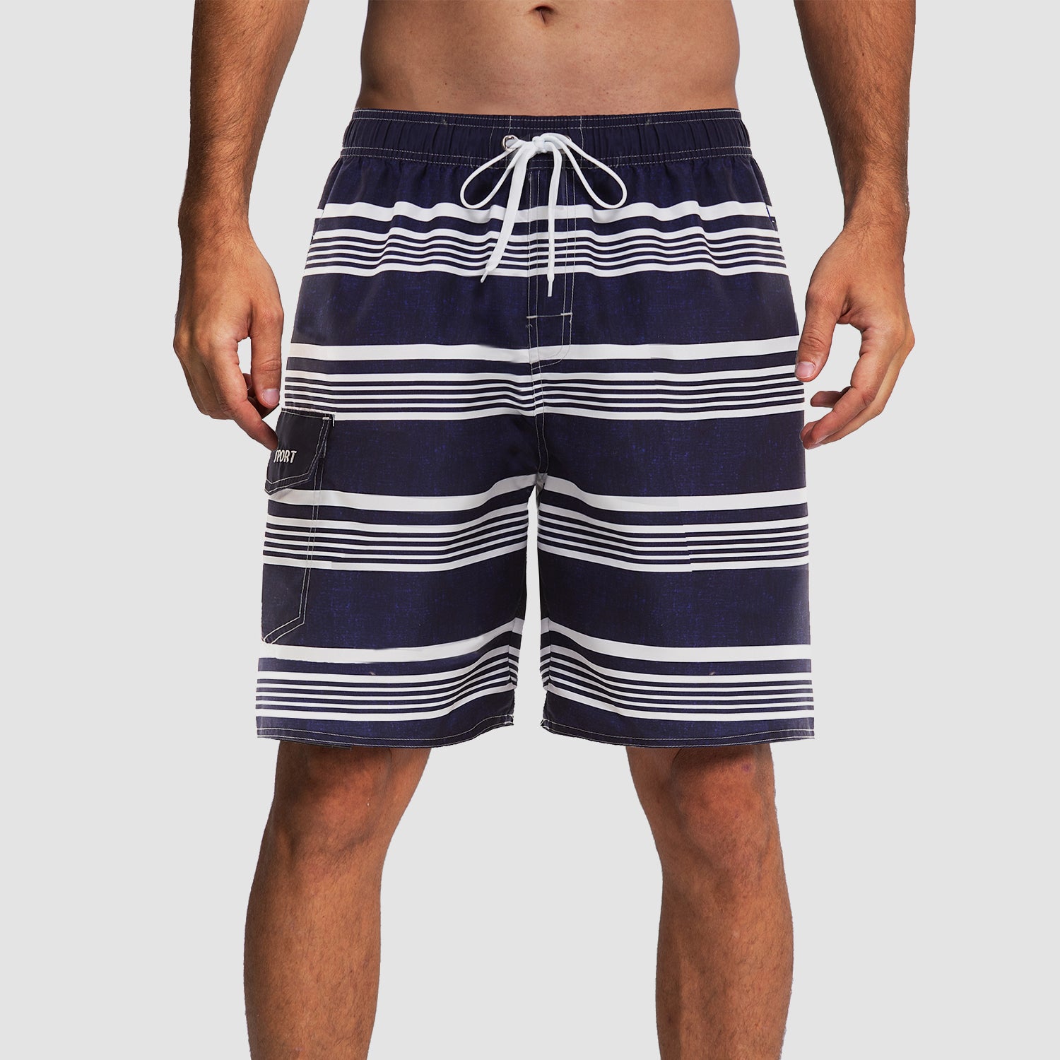 Men's Swimming Trunks with One Pocket Quick Dry Beach Shorts with Mesh Lining - Image 8