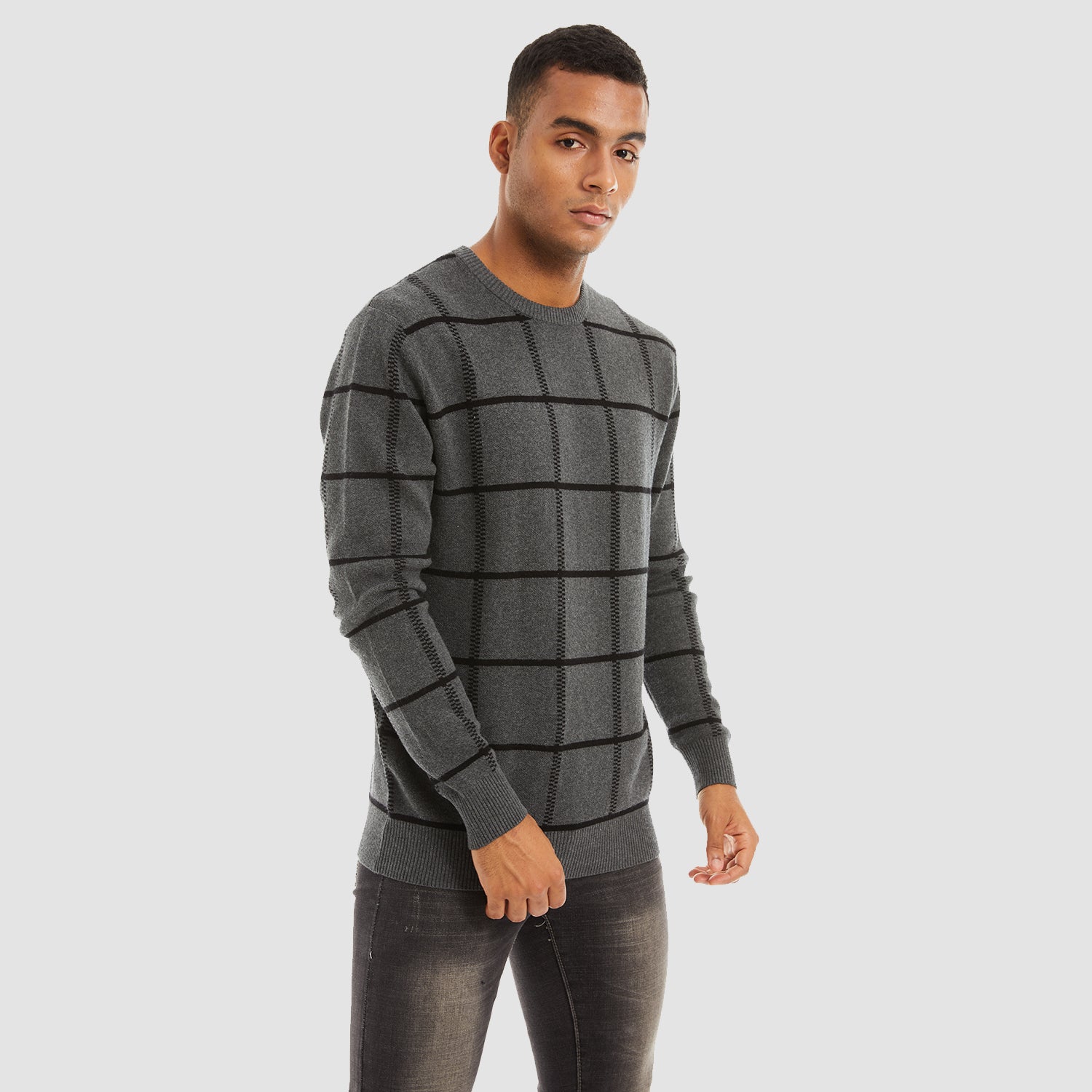 Men's Casual Knitted Sweaters Crewneck Pullover Cotton Sweatshirt Soft Lightweight Autumn - Image 8