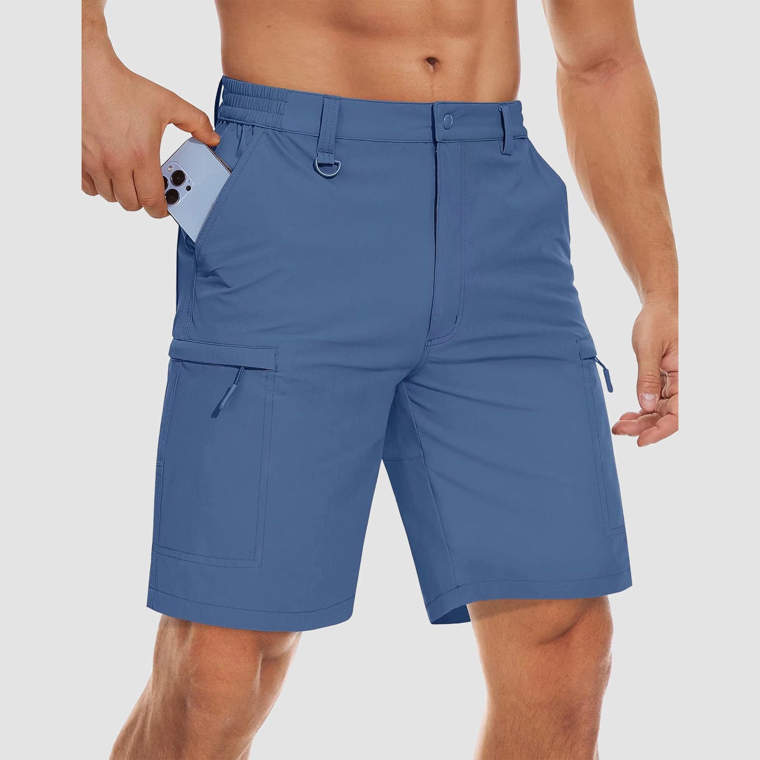 Men's Hiking Shorts 5 Pockets Water-Resistant Ripstop Quick Dry Outdoor Shorts - Image 15