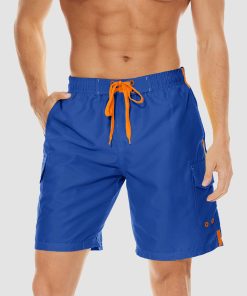 Men's Swimming Trunks Mesh Linner 4 Pockets Quick Dry Beach Shorts