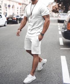 Men's Fashion Short Sleeve Suit 8 Colors