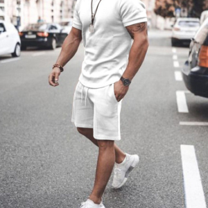Men's Fashion Short Sleeve Suit 8 Colors