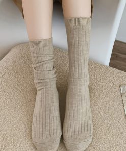 Solid Crew Socks