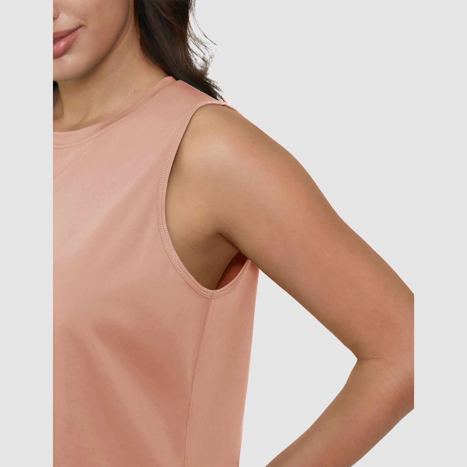 Crop Tops for Women Athletic Running Workout UPF 50+ Cropped Tank Tops - Image 30