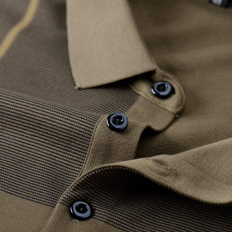 Men's Long Sleeve Pocket Long Sleeve POLO Shirt 002 - Image 3