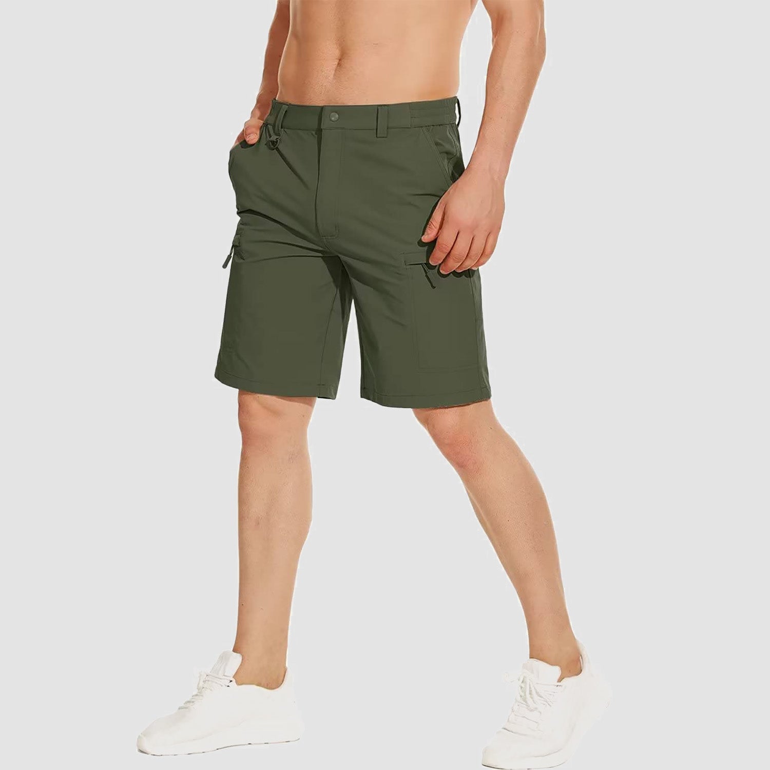 Men's Hiking Shorts 5 Pockets Water-Resistant Ripstop Quick Dry Outdoor Shorts - Image 14