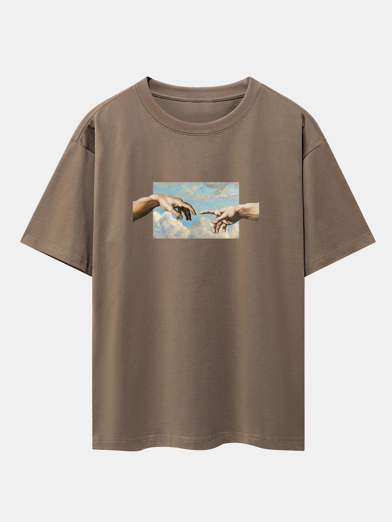 Create Adam Print Heavy Weight Oversize T-Shirt - Image 6