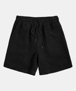 Alternative view of Los Angeles Letter Print Drop Shoulder Oversize T-Shirt & Corduroy Shorts
