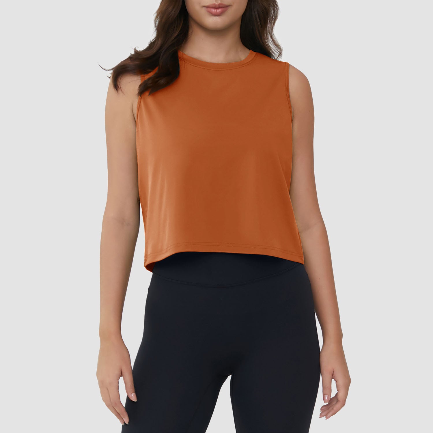 Crop Tops for Women Athletic Running Workout UPF 50+ Cropped Tank Tops - Image 20