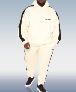 SUITMENS Men's Beige Hoodie Set