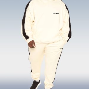 SUITMENS Men's Beige Hoodie Set