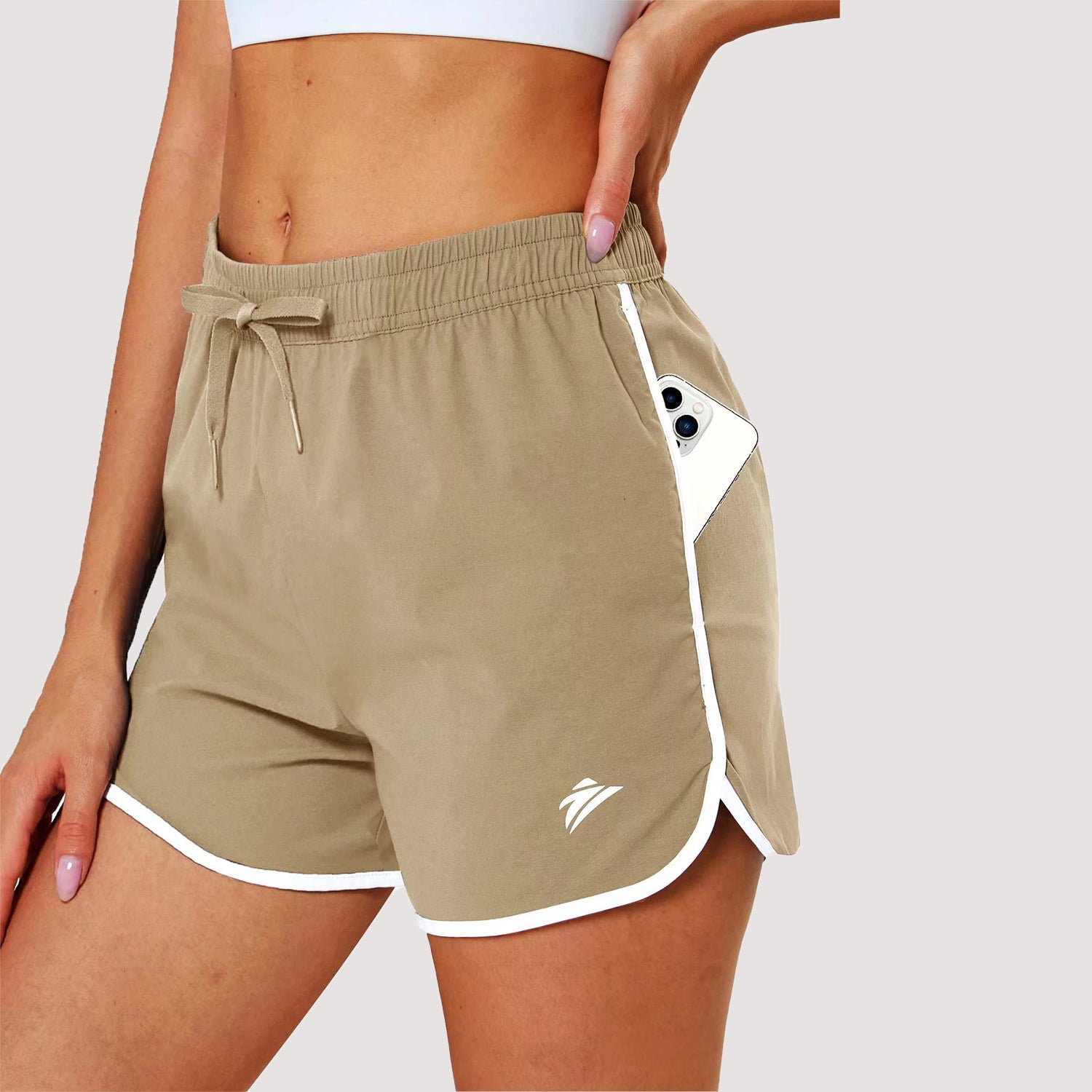 Women's Running Shorts with 2 Pockets Quick Dry Yoga Shorts - Image 6