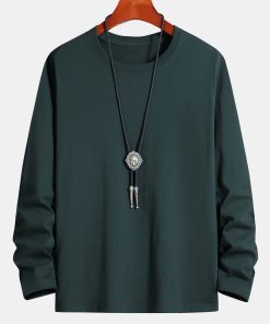 Basic Long Sleeve Cotton T-Shirt