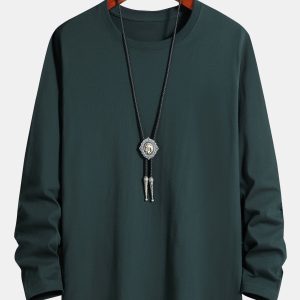 Basic Long Sleeve Cotton T-Shirt