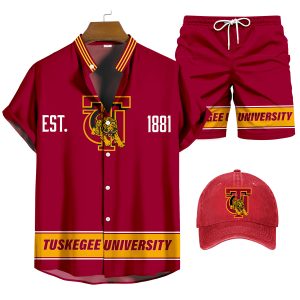 Tuskegee University Shirt Three-Piece Set 075