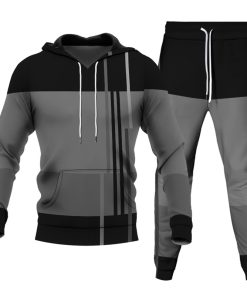 Men's Personalized Printed Hoodie Set 032