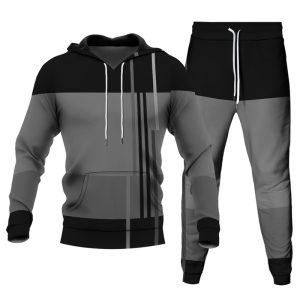 Men's Personalized Printed Hoodie Set 032