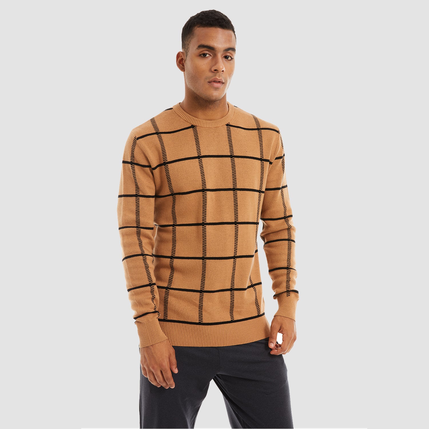 Men's Casual Knitted Sweaters Crewneck Pullover Cotton Sweatshirt Soft Lightweight Autumn - Image 14