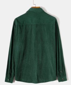 Long Sleeve Button Up Corduroy Shirt