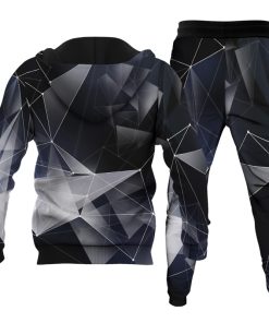 Alternative view of Men's Personalized Printed Hoodie Set 039