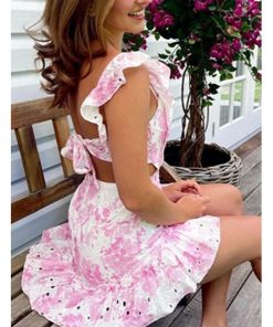 Floral Sling Mini Dress