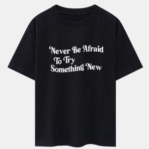 Slogan Print Drop Shoulder Oversize T-Shirt