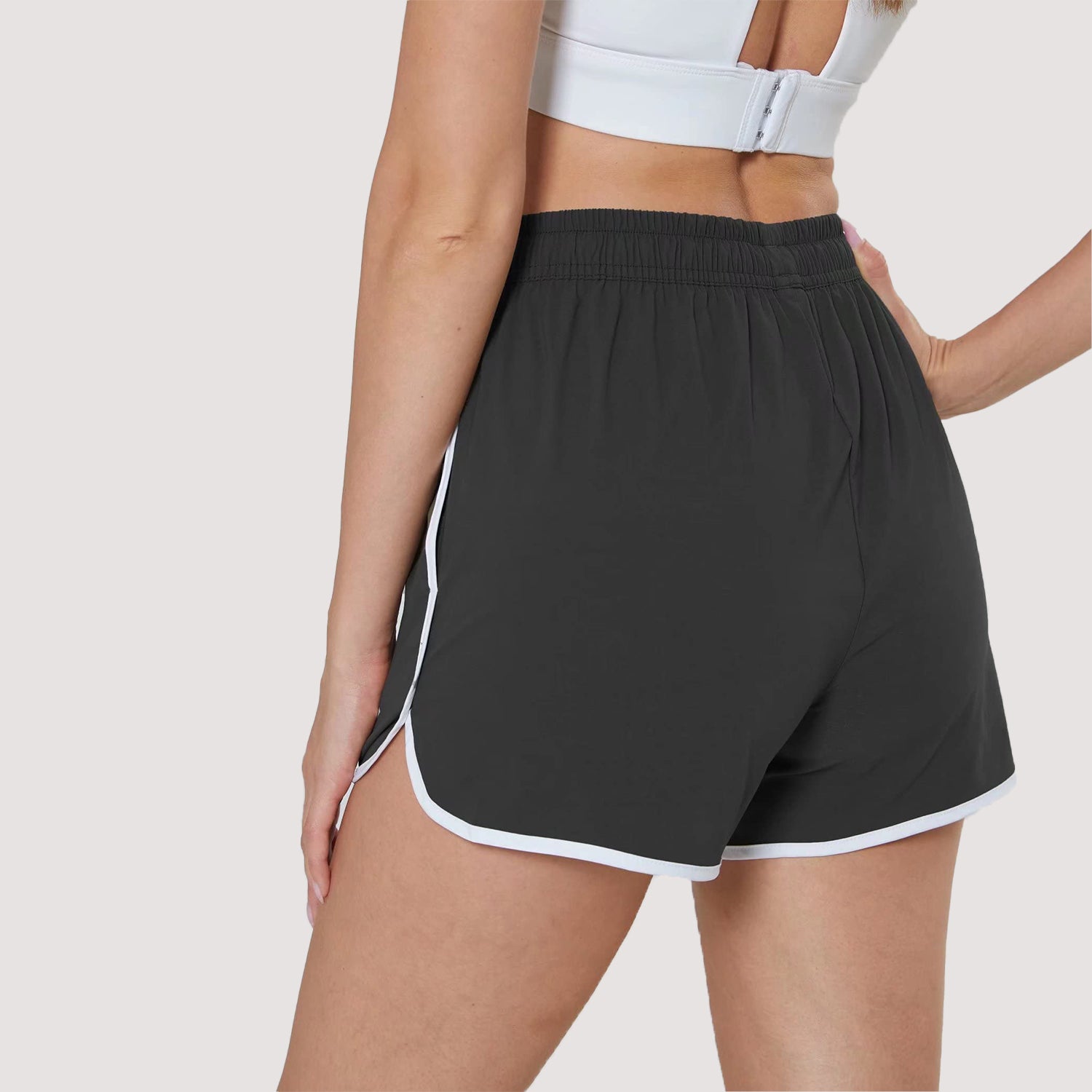 Women's Running Shorts with 2 Pockets Quick Dry Yoga Shorts - Image 3