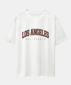 Los Angeles Print Heavy Weight Oversize T-Shirt