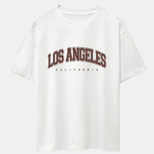 Los Angeles Print Heavy Weight Oversize T-Shirt