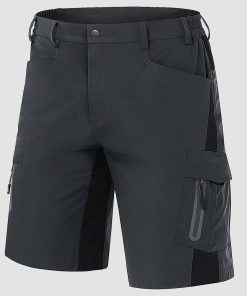 Alternative view of Men's Quick Dry Hiking Shorts with 7 Pockets Athletic Workout Shorts