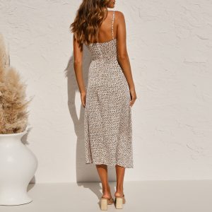 Fashion Small Lace-up Sleeveless One-piece Dress Spring And Summer Europe And The United States