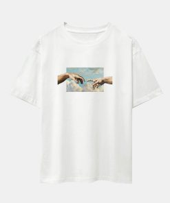Create Adam Print Heavy Weight Oversize T-Shirt