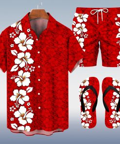 Alternative view of Suitmens Men's Men's Tiki Style Hawaiian Vacation Print Three-Piece Set 031