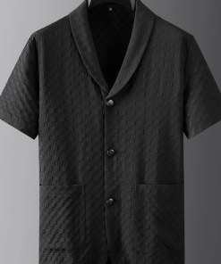 Alternative view of Men's Black Casual Fashion Two Piece Set