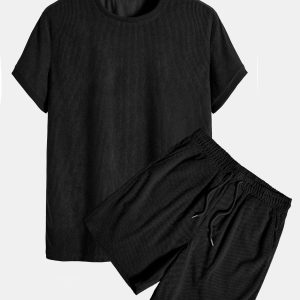 Stretch Corduroy Ringer T-Shirt & Corduroy Shorts