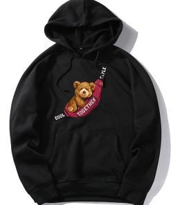 Shoulder Bag Bear Print Hoodie