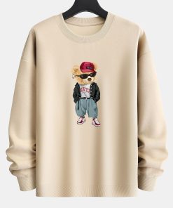 Alternative view of Cool Style Bear Print Relax Fit Sweatshirt