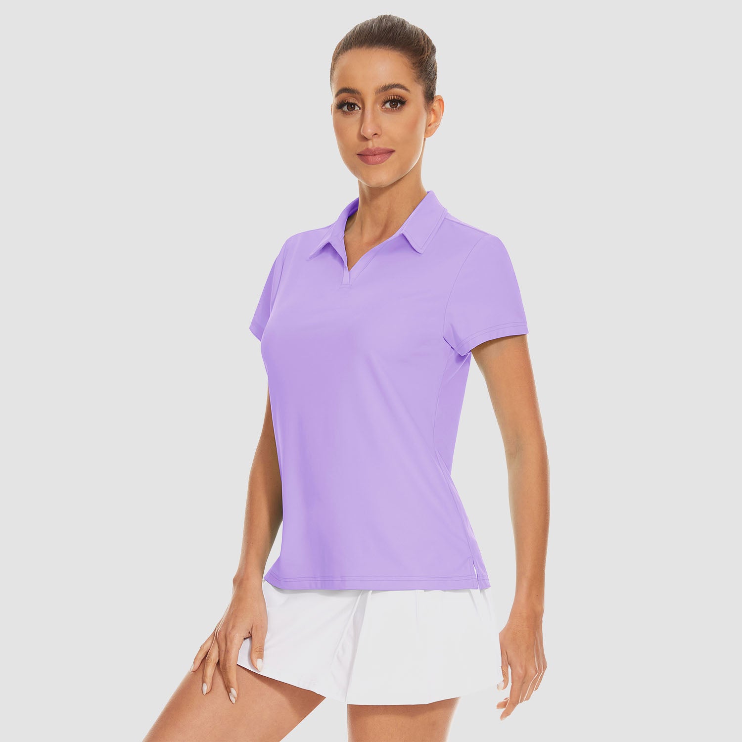 Women's Golf Polo Shirts V Neck UPF 50+ Collared Tennis Shirt Lightweight Quick Dry - Image 19