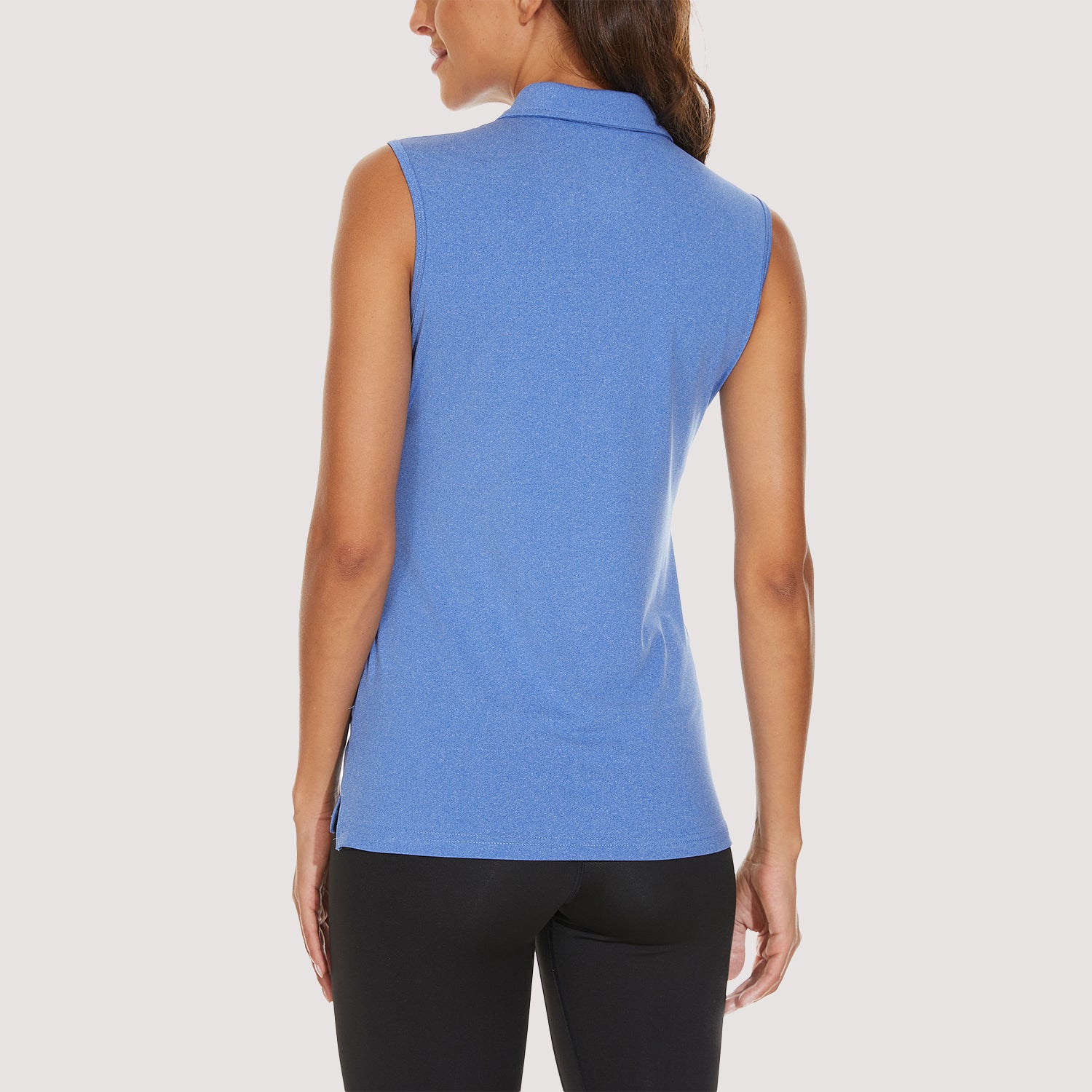 Women's Polo T-Shirts Sleeveless Tennis Golf Tee Shirts 4-Button - Image 19