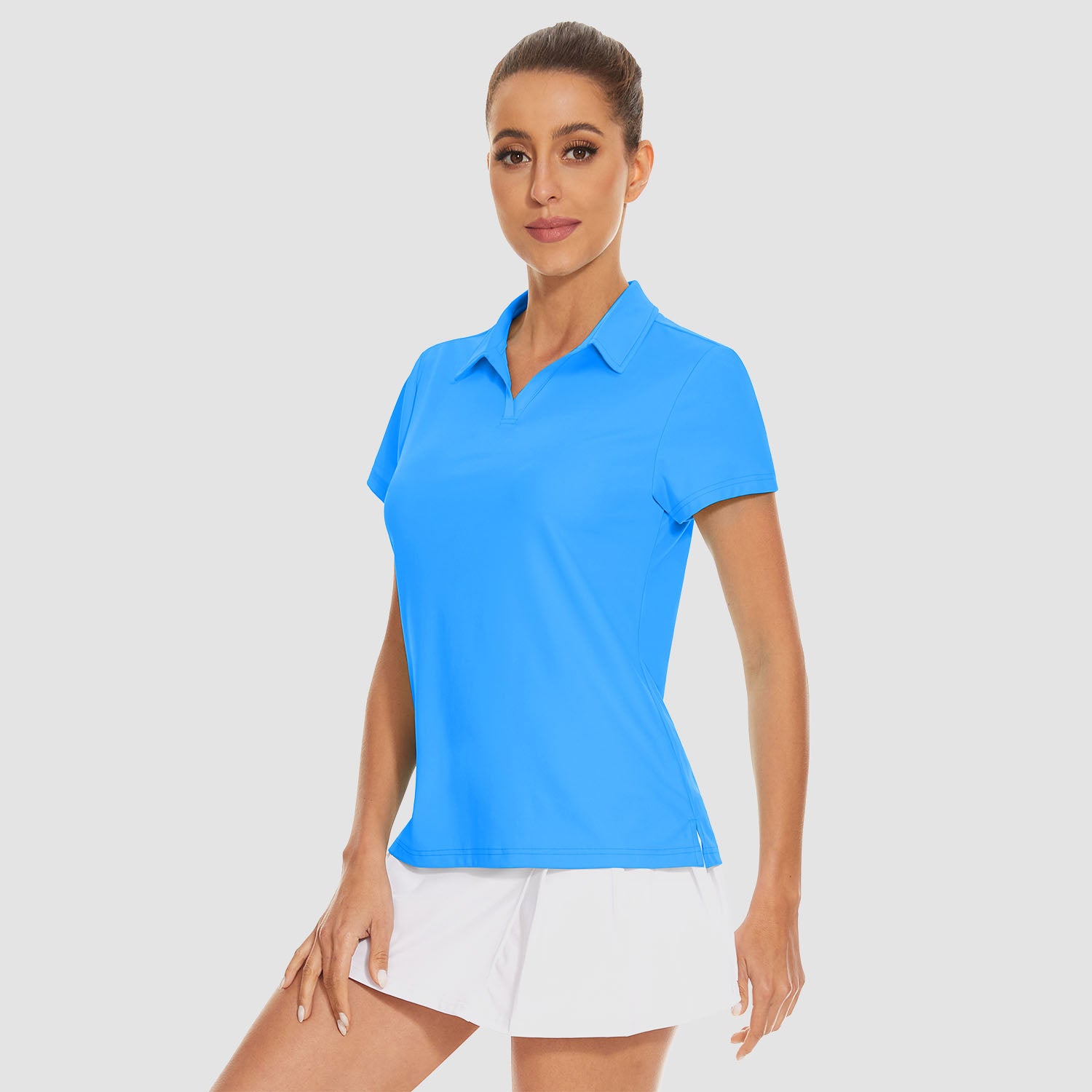 Women's Golf Polo Shirts V Neck UPF 50+ Collared Tennis Shirt Lightweight Quick Dry - Image 22