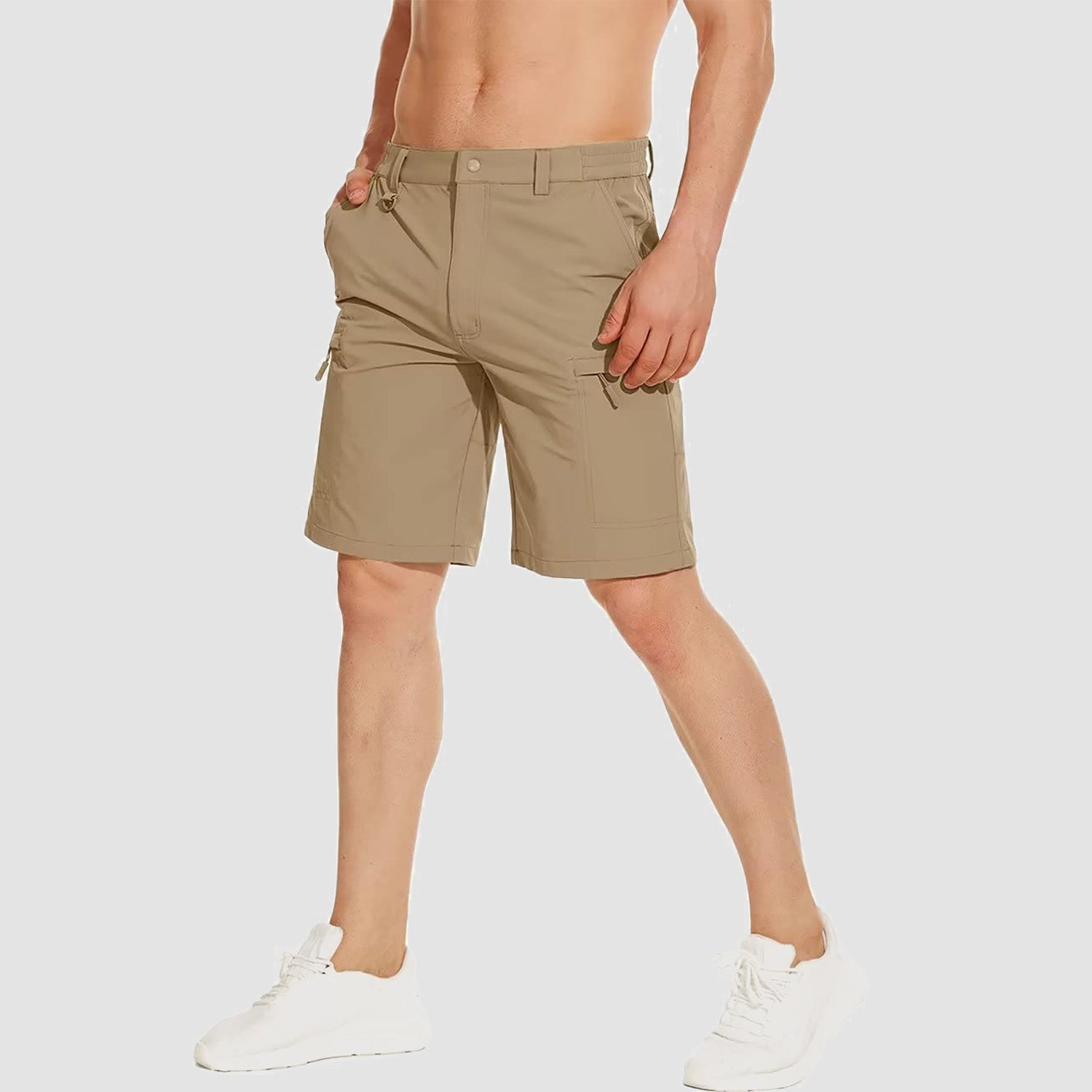 Men's Hiking Shorts 5 Pockets Water-Resistant Ripstop Quick Dry Outdoor Shorts - Image 3