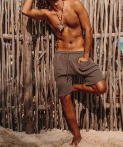 Mens Linen Minimalist Holiday Shorts