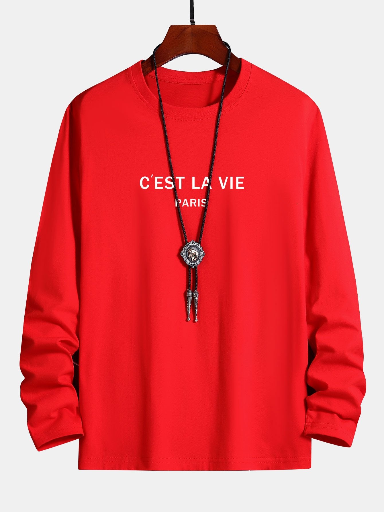 Long Sleeve Paris Print Cotton T-Shirt - Image 5