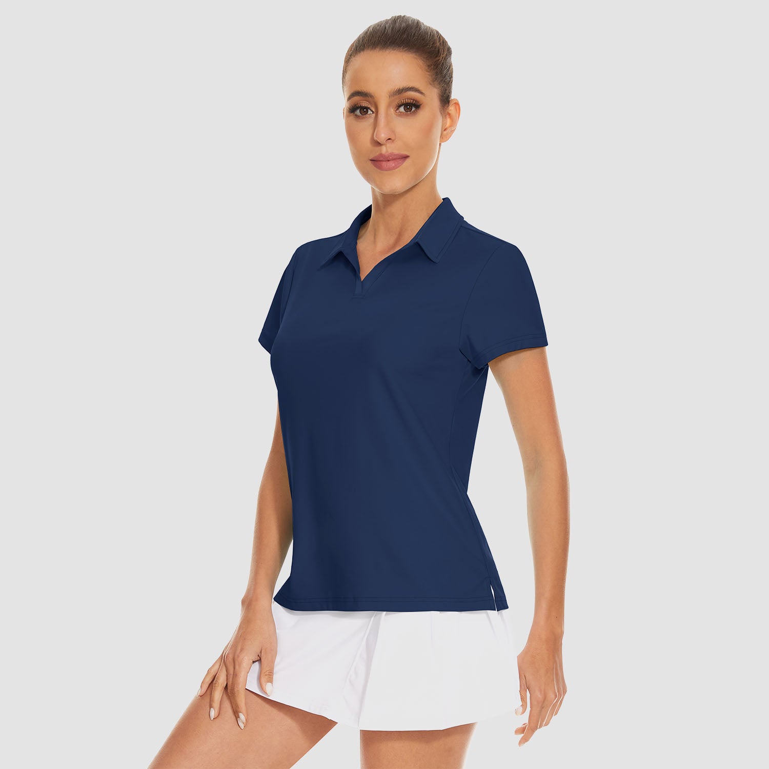 Women's Golf Polo Shirts V Neck UPF 50+ Collared Tennis Shirt Lightweight Quick Dry - Image 6