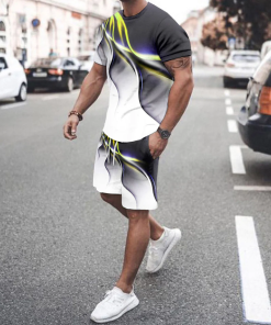 Men's Fashion Short Sleeve Suit 3 Colors
