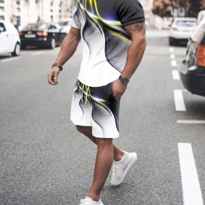 Men's Fashion Short Sleeve Suit 3 Colors