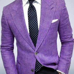 Business Plain Lapel Collar Single Breasted Pockets Blazer