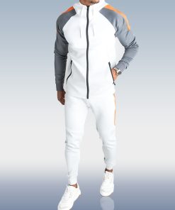 Men's Contrast Color Casual Sports Two Piece Set