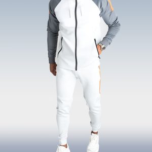 Men's Contrast Color Casual Sports Two Piece Set